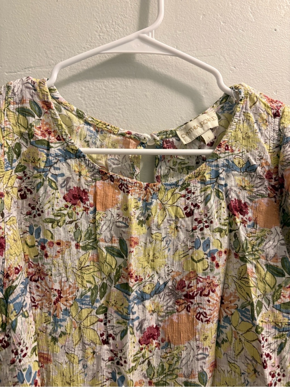 Lightweight Floral Short-Sleeve Top - Picture 3 of 6